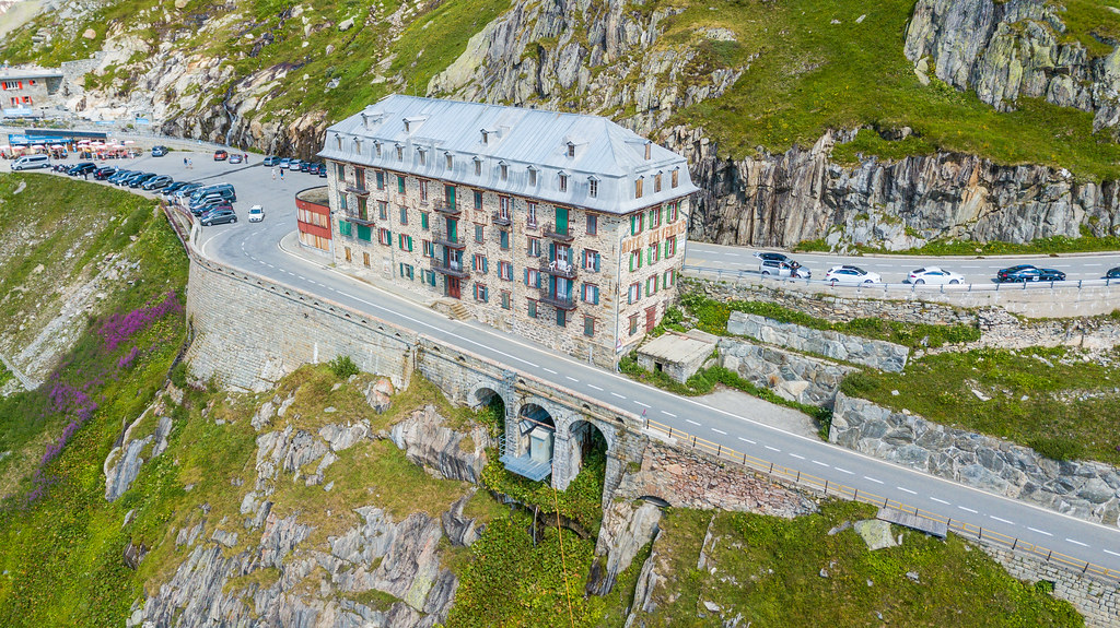 Furka Pass - Switzerland, Glacier Aerial Photography